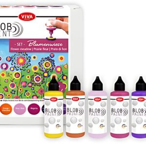 ViVA DECOR Set de peinture Blob Paint "Prairie fleurie"