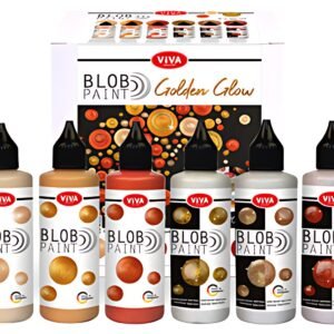 ViVA DECOR Set de peinture Blob Paint Golden Glow, 6 pièces