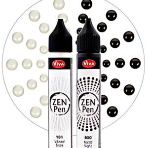 ViVA DECOR Stylo à perle Zen Pen "Yin & Yang", set de 2