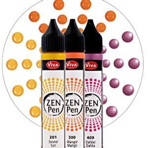 ViVA DECOR Stylo à perle Zen Pen "Chaleur d'été", set de 3