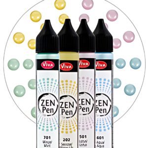 ViVA DECOR Stylo à perle Zen Pen "Légèreté", set de 4