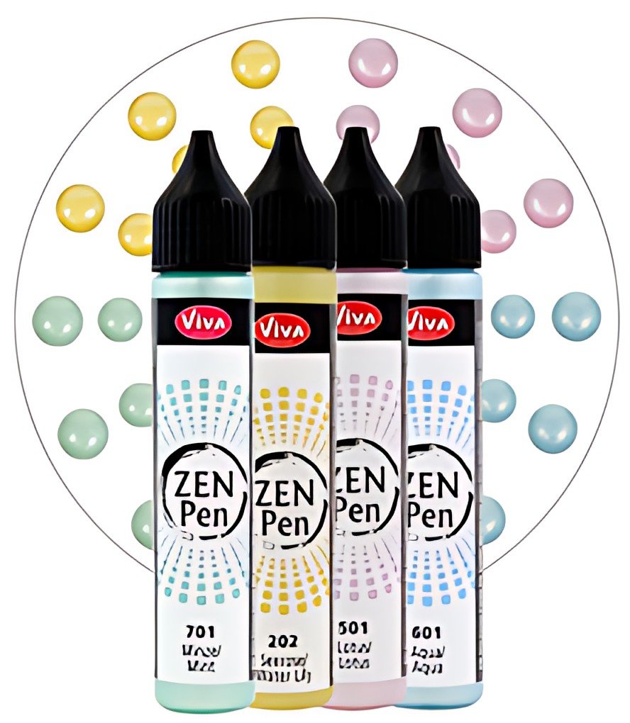 ViVA DECOR Stylo à perle Zen Pen "Légèreté", set de 4