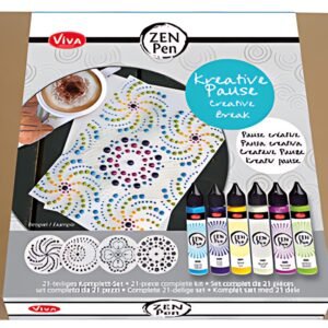ViVA DECOR Stylo à perle Zen Pen "Pause créative", 21 pièces