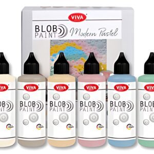 ViVA DECOR Peinture Blob Paint "Modern Pastel", 6 pièces