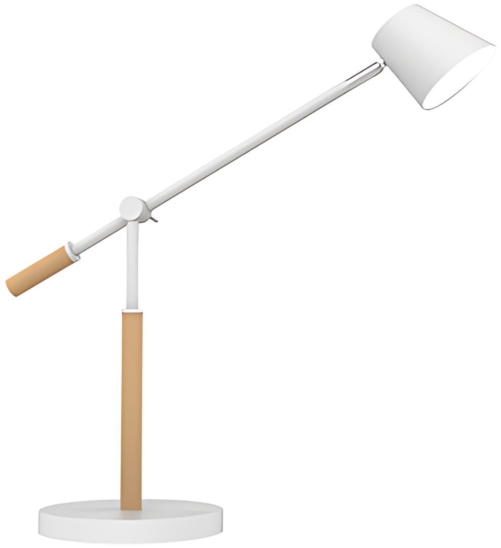 UNiLUX Lampe de bureau à LED VICKY, dimmable, hêtre/blanc