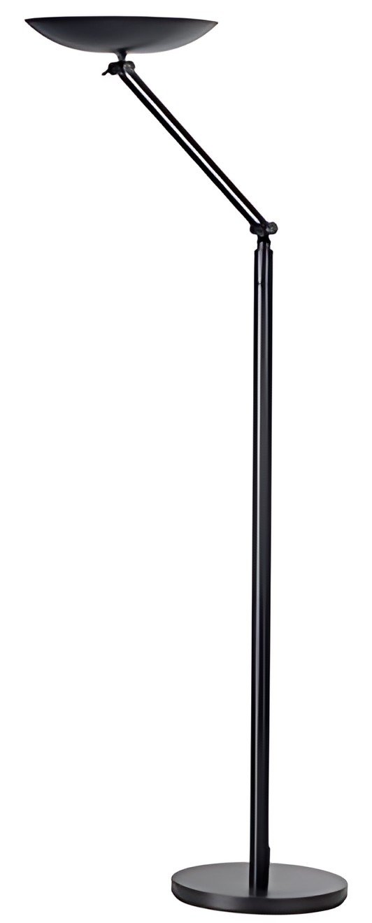 UNiLUX Lampadaire à LED VARIALUX, couleur: gris métallisé
