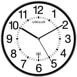 UNiLUX Horloge radio-pilotée "WAVE", argent