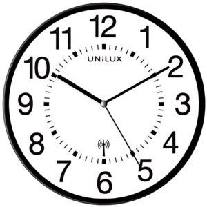 UNiLUX Horloge murale radio-pilotée "MAXI WAVE", noir