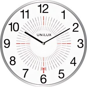 UNiLUX Horloge murale radio-pilotée "OUTDOOR", argent