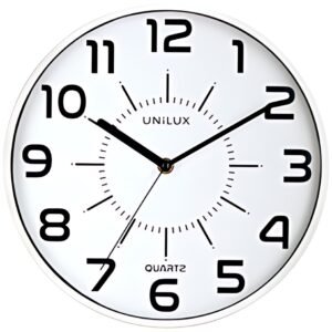 UNiLUX Horloge à quartz "POP", diamètre: 300 mm, blanc
