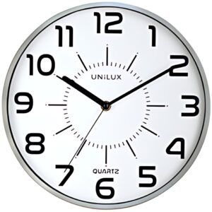 UNiLUX Horloge à quartz "POP", diamètre: 300 mm, argent