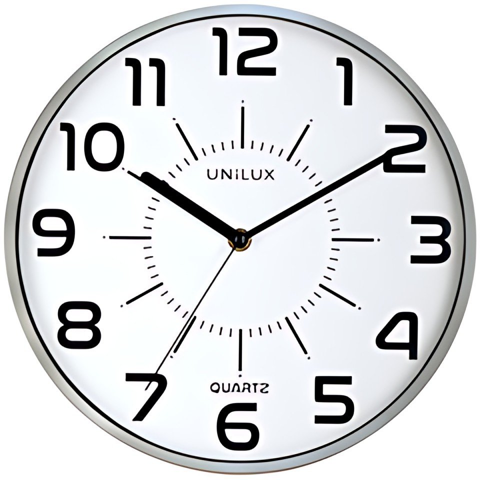 UNiLUX Horloge à quartz "POP", diamètre: 300 mm, argent