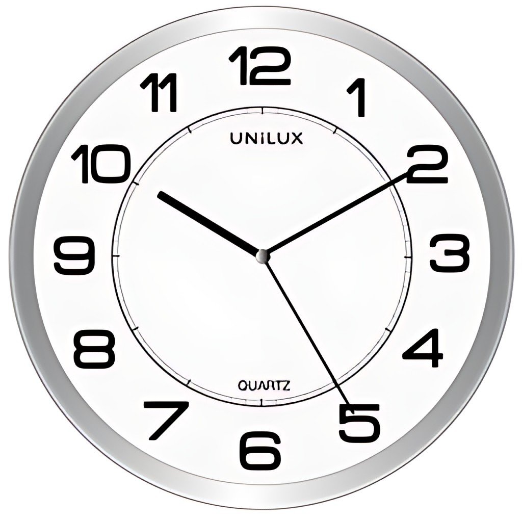 UNiLUX Horloge murale à quartz "MAGNET", magnétique