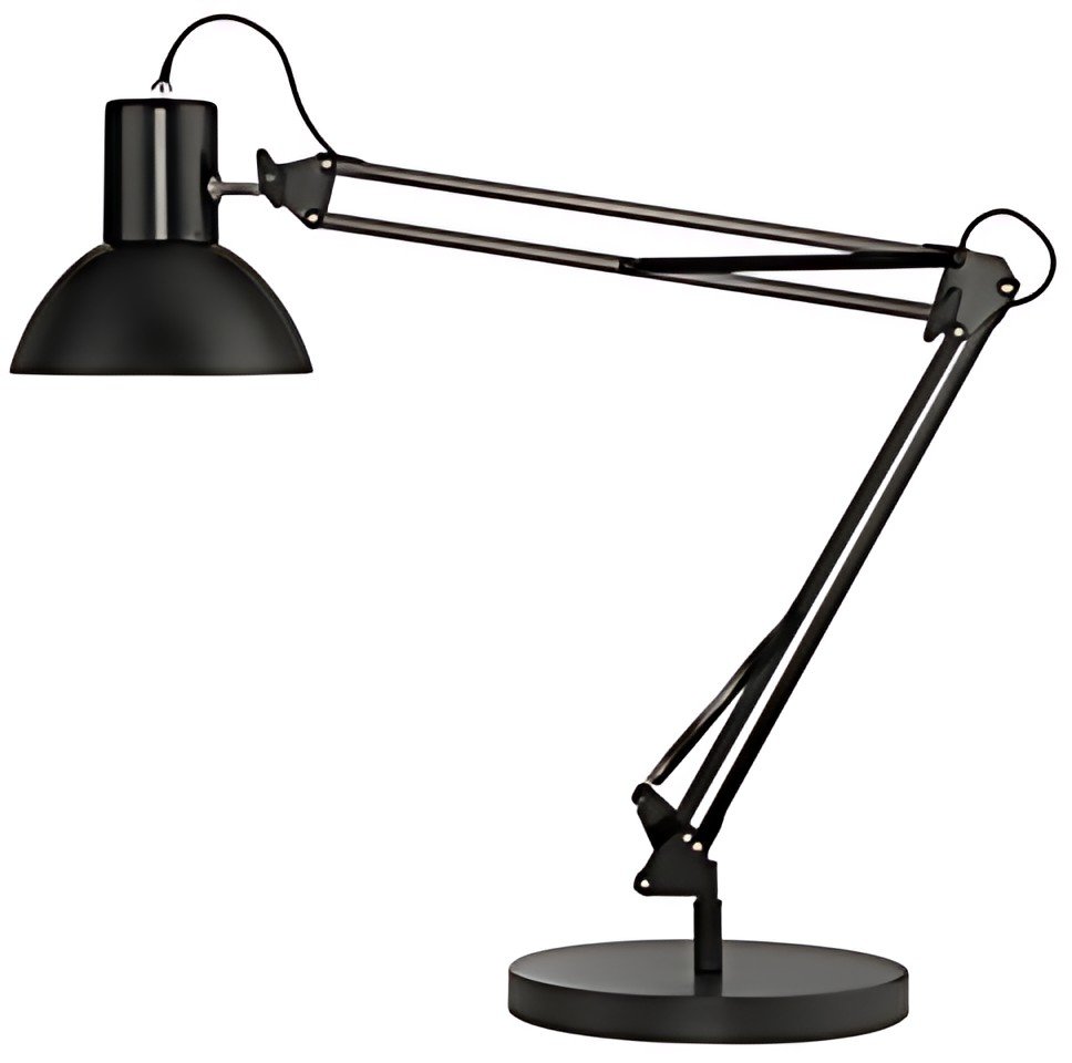 UNiLUX Lampe de bureau SUCCESS 80, pince/socle, noir