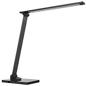UNiLUX Lampe de bureau à LED POPY, dimmable, socle en verre