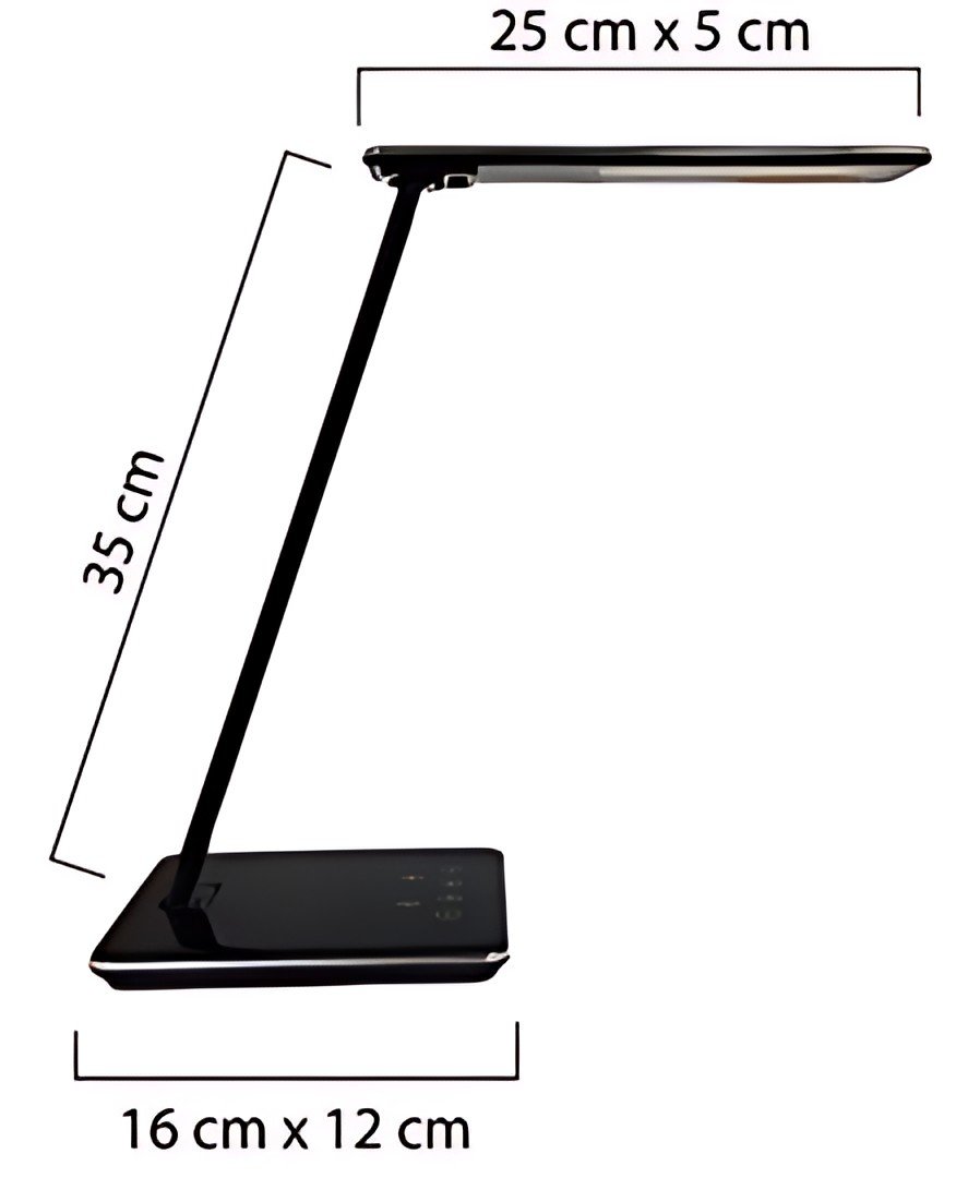 UNiLUX Lampe de bureau à LED LINKA, dimmable, noir