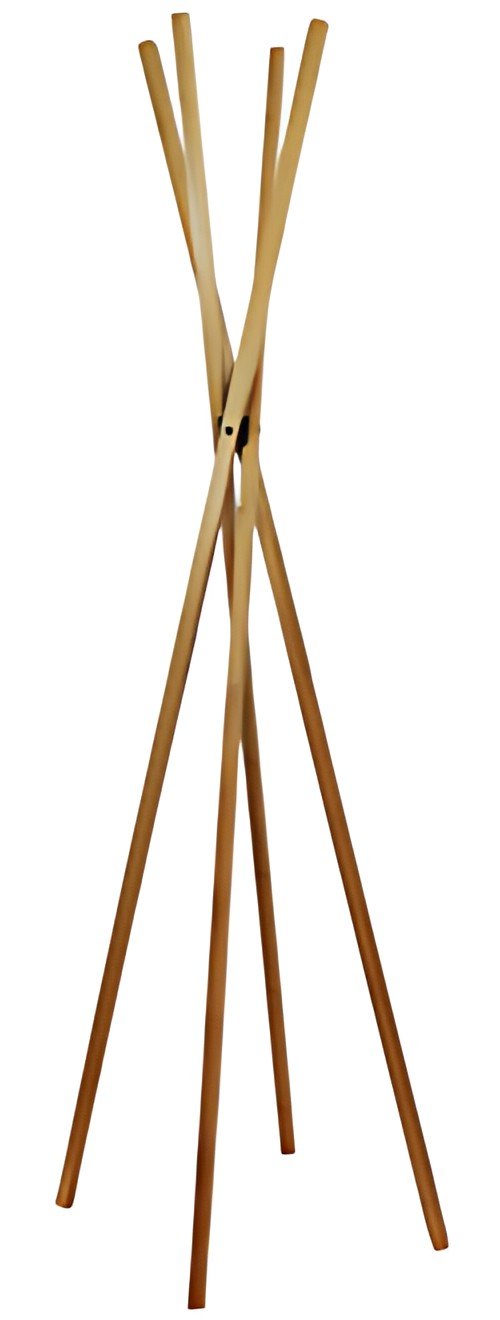 UNiLUX Porte-manteau TIPY, 4 patères, en bambou
