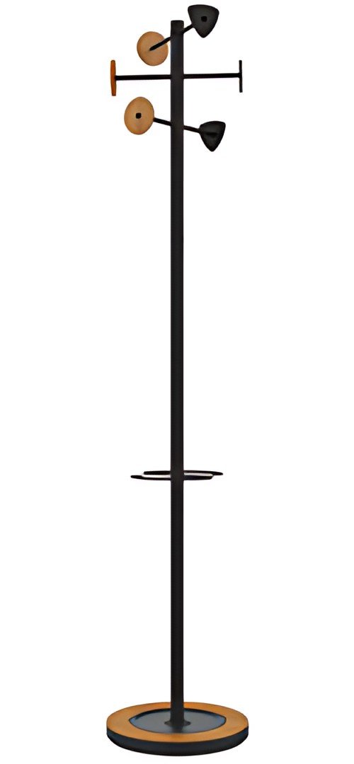UNiLUX Porte-manteau BORA BAMBOO, noir-bambou