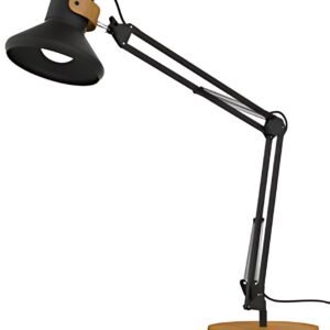UNiLUX Lampe de bureau à LED BAYA BAMBOO, noir - bambou