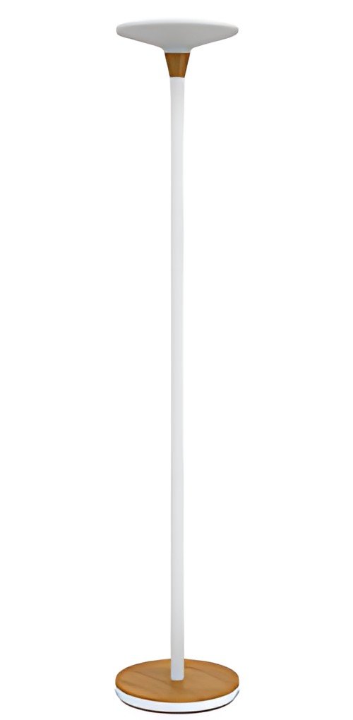 UNiLUX Lampadaire à LED BALY BAMBOO, dimmable, blanc-bambou