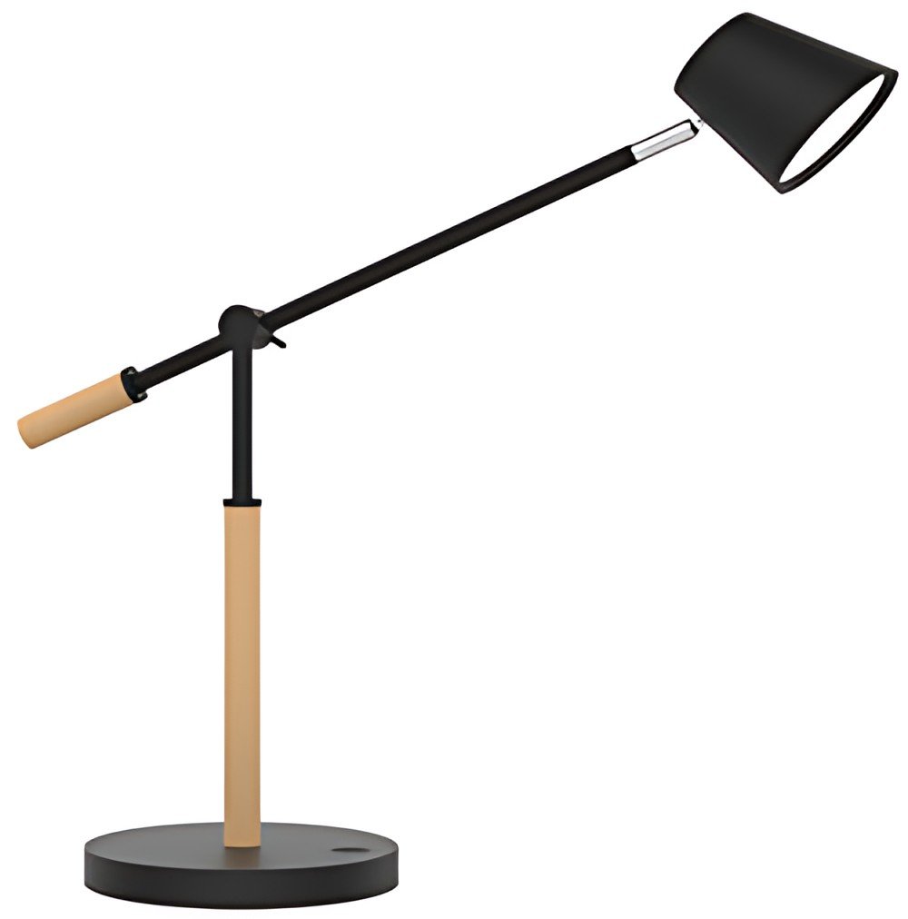 UNiLUX Lampe de bureau à LED VICKY, dimmable, hêtre/noir