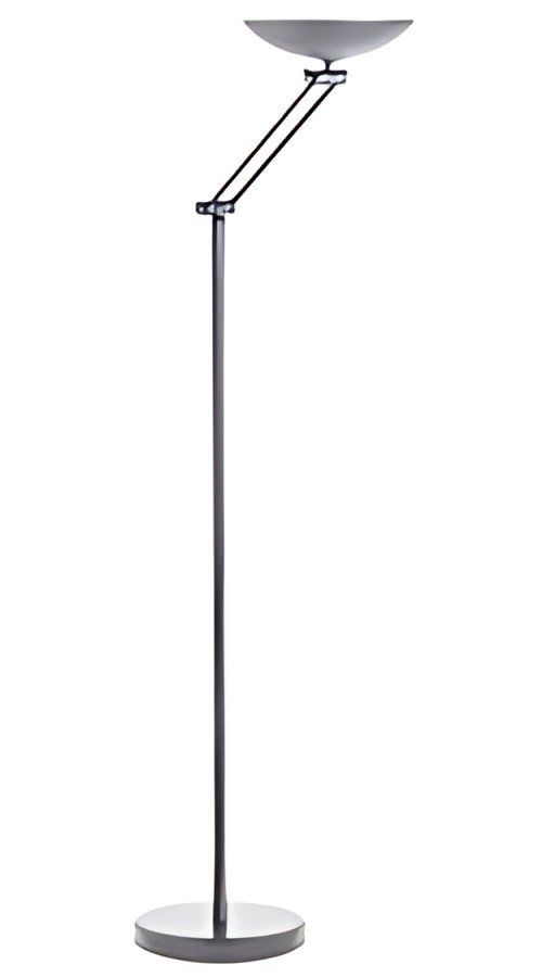 UNiLUX Lampadaire à LED DELY 2.0 ARTICULATED, gris métallisé