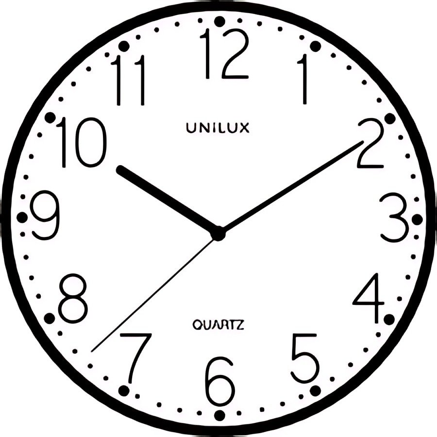 UNiLUX Horloge murale/horloge à quartz NESSY, noir