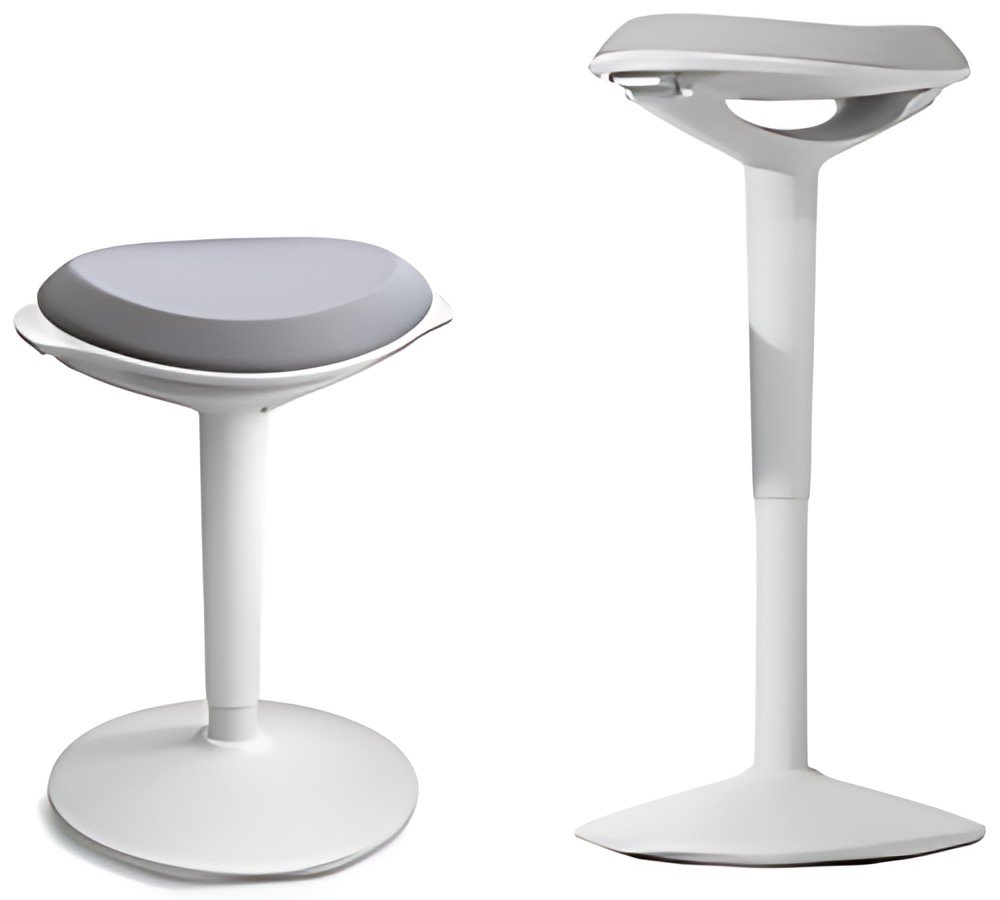 UNiLUX Tabouret ergonomique ERGO BOOST, blanc-gris