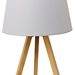 UNiLUX Lampe de table à LED KATY, blanc / bambou