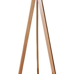 UNiLUX Lampadaire à LED TOOKA, hauteur 1520 mm, blanc/bambou