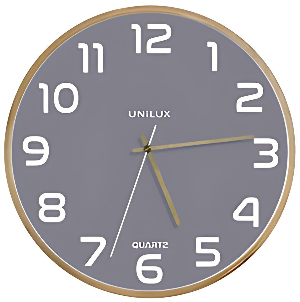 UNiLUX Horloge murale à quartz "BALTIC", gris
