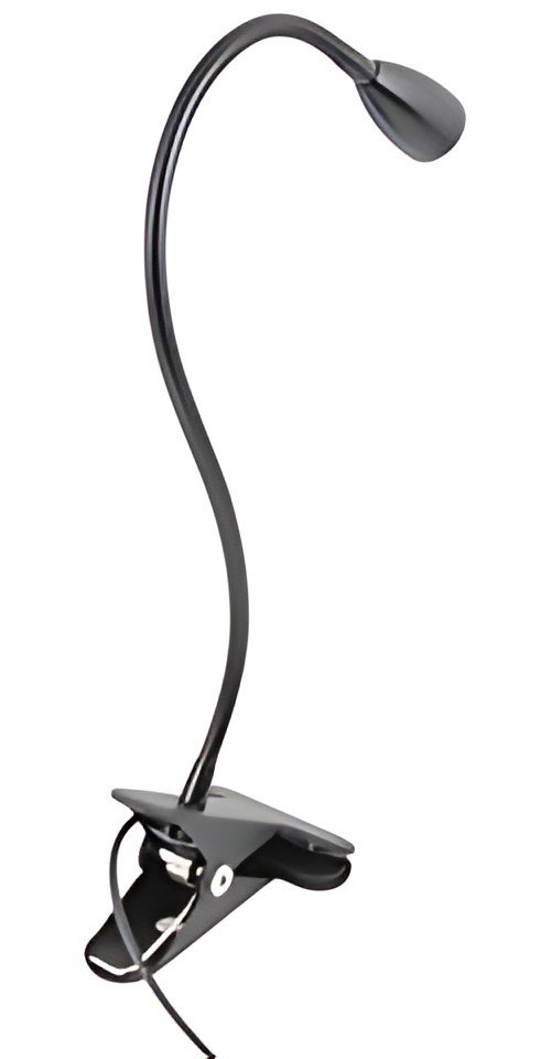 UNiLUX Lampe LED avec pince de fixation SNOKE, noir