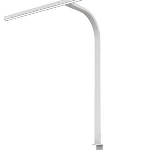 UNiLUX Lampe de bureau à LED STRATA, pied de serrage, blanc
