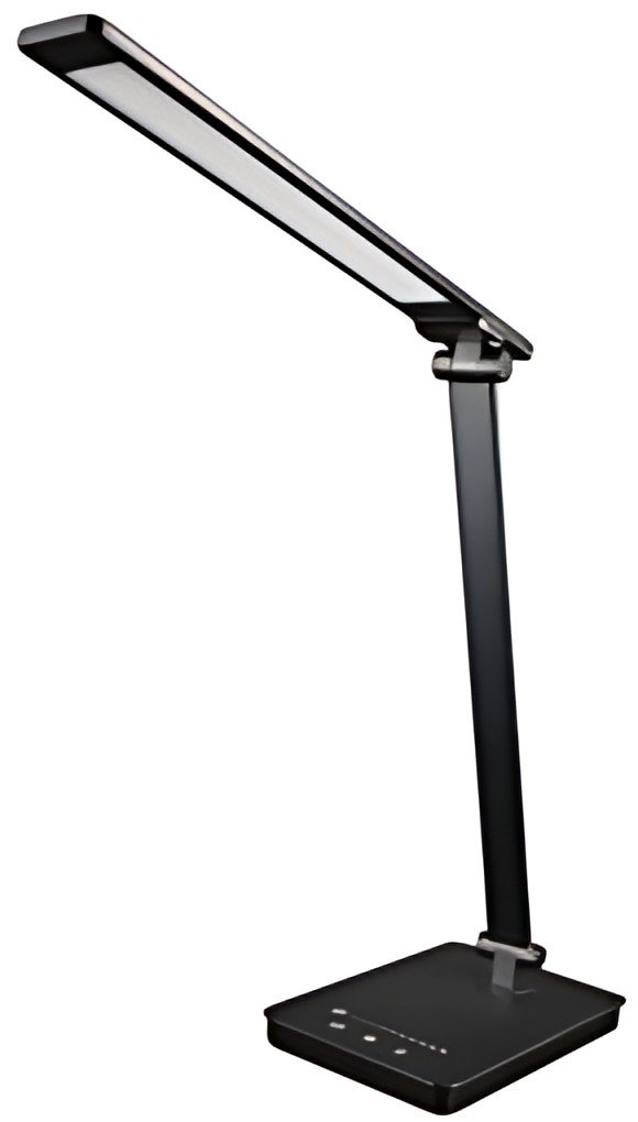 UNiLUX Lampe de bureau à LED NOVY, pied, noir