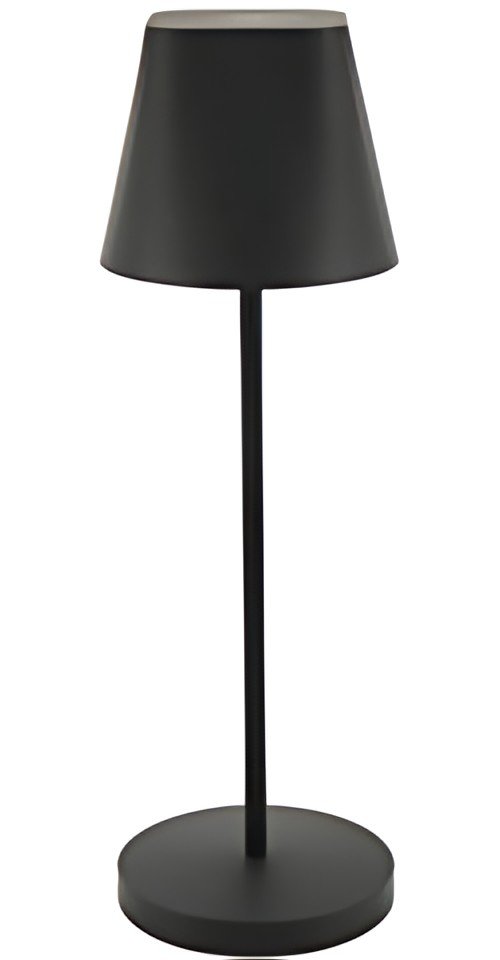 UNiLUX Lampe de bureau à LED et batterie AVA, pied, noir