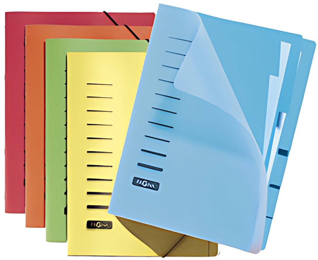 PAGNA Trieur, A4, PP, 6 compartiments, bleu