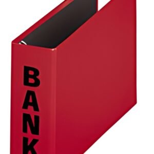 Dossier bancaire PAGNA "Basic Colors", pour extraits de compte, rouge