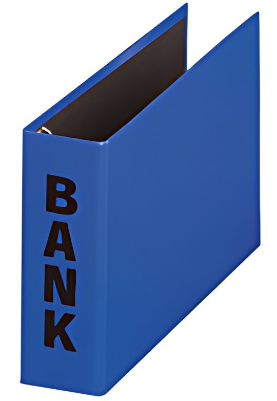 Dossier bancaire PAGNA "Basic Colors", pour relevés bancaires, bleu