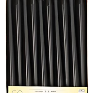 STARPAK Bougie de chandelier, 22 mm, pack de 50, noir
