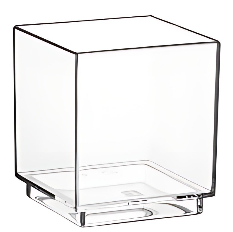 STARPAK Gobelet pour fingerfood, carré, 42 x 42 x 47 mm