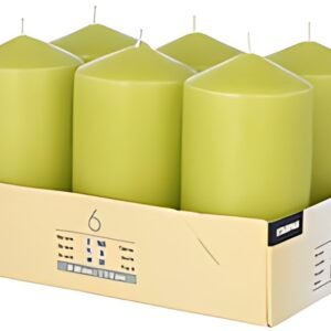STARPAK Bougie cylindrique, diamètre: 60 mm, kiwi
