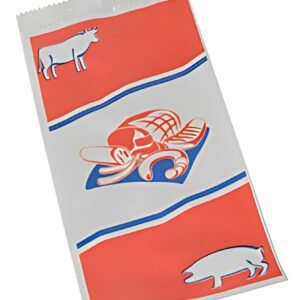 PAPSTAR Sachet à viande, imprimé bicolore, blanc
