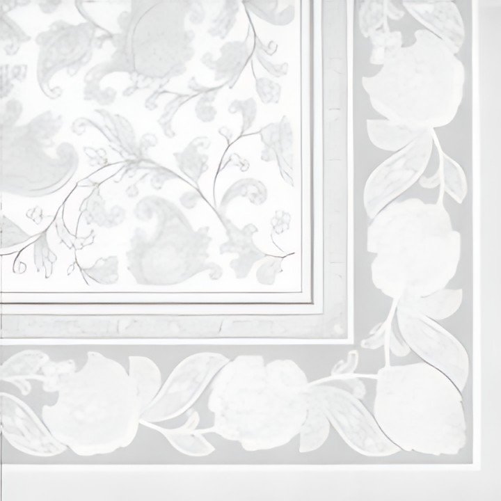 PAPSTAR Serviette "ROYAL Collection Ornaments", blanc