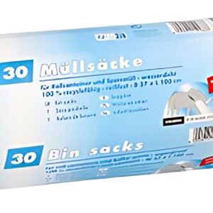STARPAK Sac poubelle LDPE, 60 litres, bleu