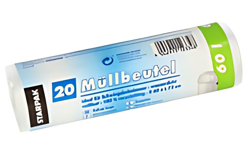 STARPAK Sac poubelle HDPE, 60 litres, blanc