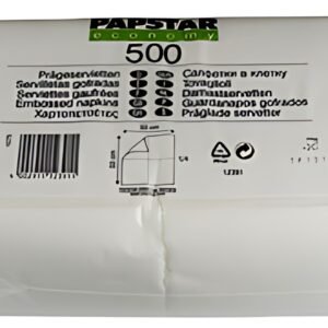 PAPSTAR Serviette, 330 x 330 mm, 1 couche, blanc