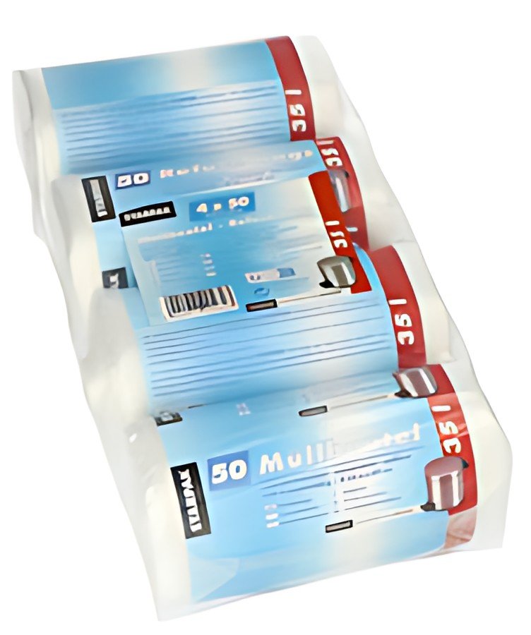 STARPAK Sac poubelle HDPE, 35 litres, transparent