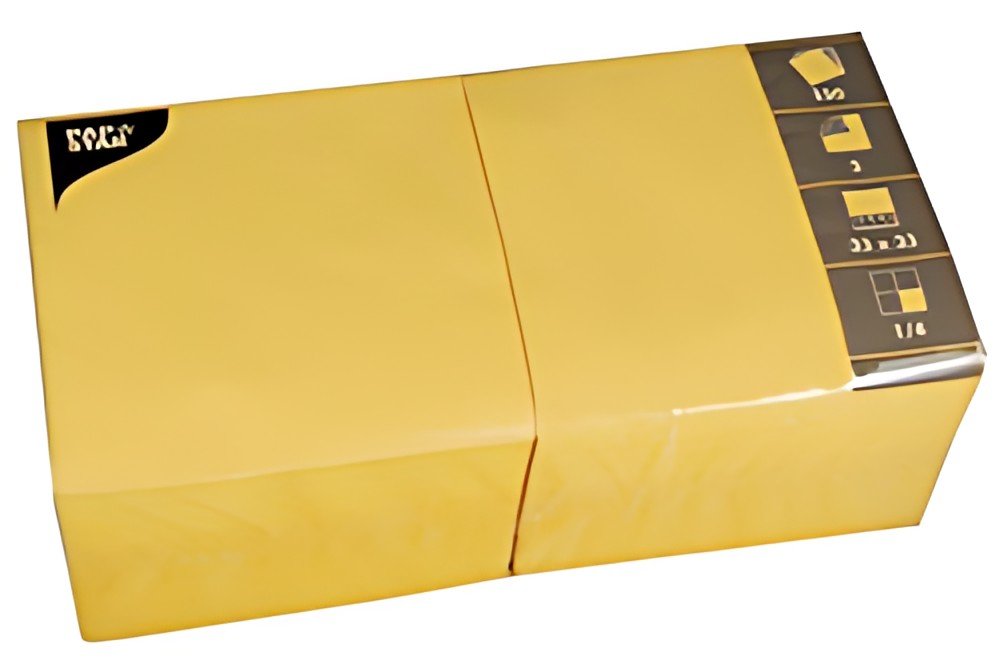 PAPSTAR Serviettes lunch, 330 x 330 mm, jaune