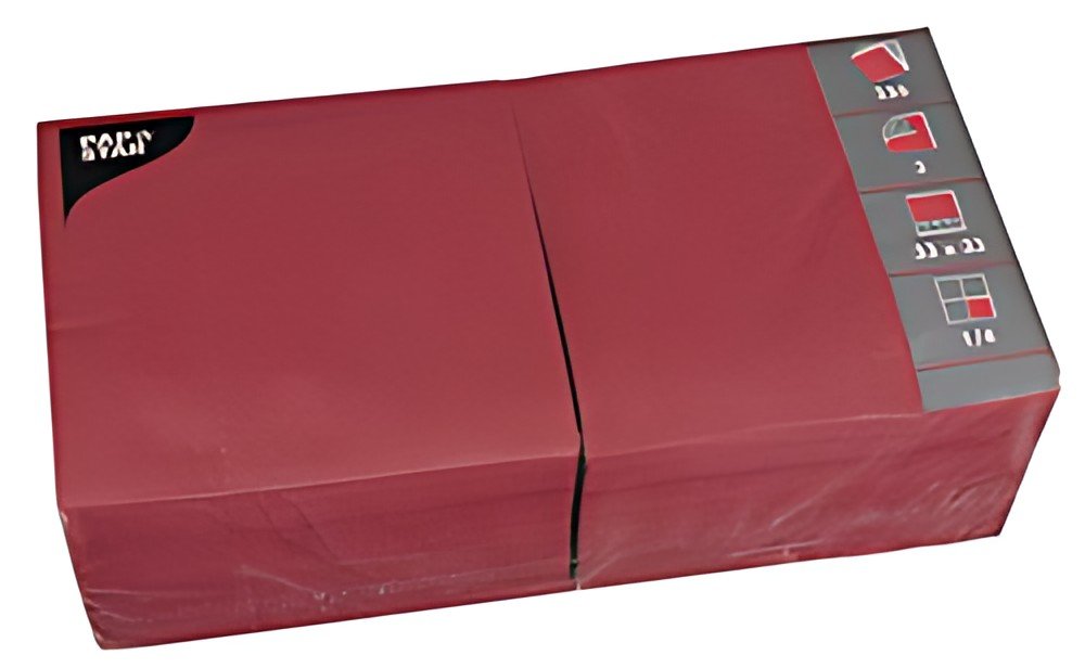 PAPSTAR Serviettes lunch, 330 x 330 mm, bordeaux