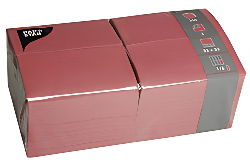 PAPSTAR Serviettes bistrot, 330 x 330 mm, bordeaux